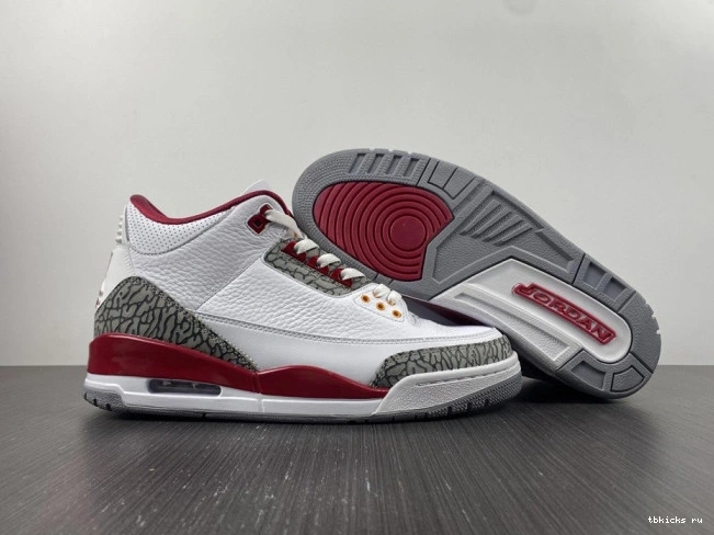 Reps TB Cardinal Retro Red CT8532-126 Jordan 3 0809